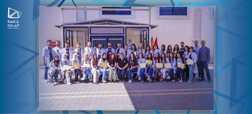 Manara University Organized a field trip for the students of the Faculty of Pharmacy to Ibn al-Haytham Company for pharmaceutical industries