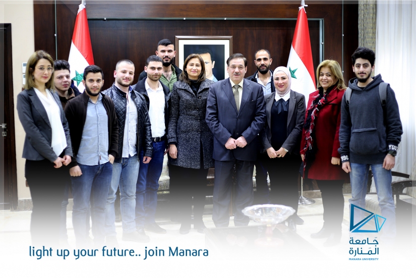 Manara University students visited Damascus Stock Exchange 